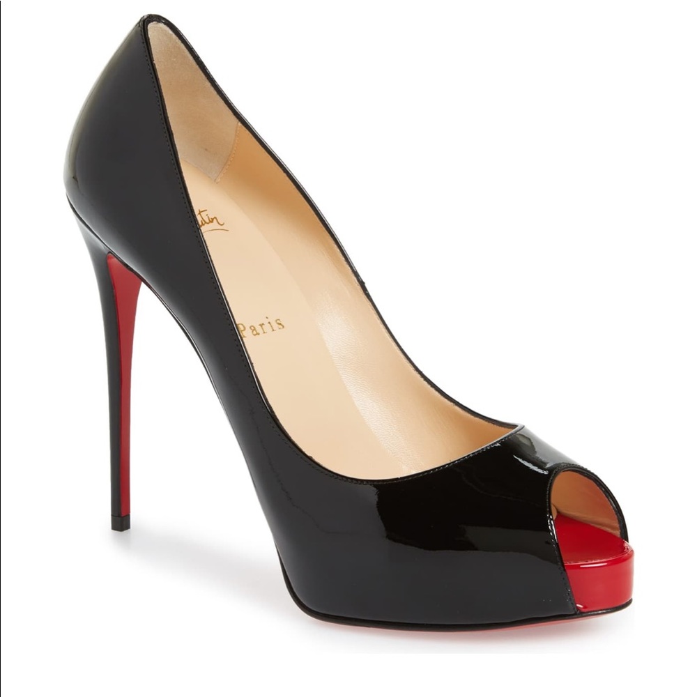 CHRISTIAN LOUBOUTIN PRIVE OPEN TOE PUMPS